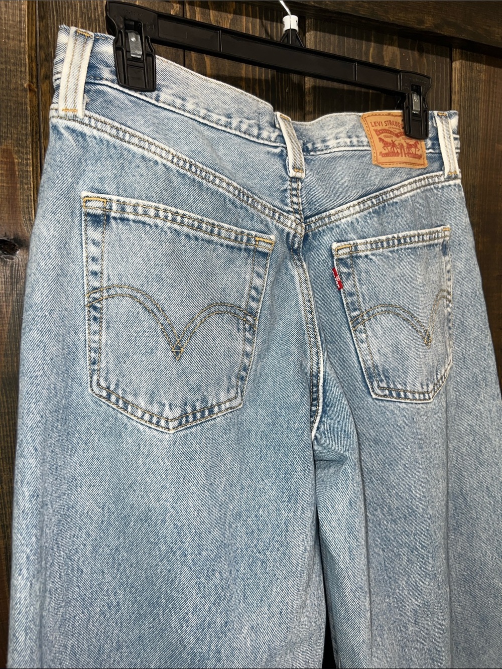 Levi's '94 Baggy Wide Leg Jeans 28 Distressed Light - Picture 11 of 12